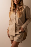 MAXI CAMISA ANA BEGE MACADAMIA