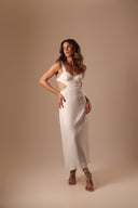 Vestido Off White Cut Out - TYNA - foto 13