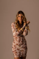 VESTIDO TULE CURTO PAISLEY