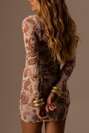 VESTIDO TULE CURTO PAISLEY