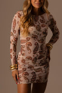 VESTIDO TULE CURTO PAISLEY