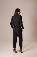 Blazer Cropped Alfaiataria Preto - TYNA - foto 3