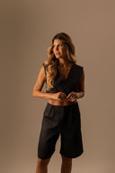 Bermuda Wide Leg Preta - TYNA - foto 3