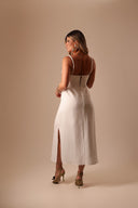 Vestido Off White Linho - TYNA - foto 9