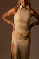 Vestido Champagne Fenda - TYNA - foto 1