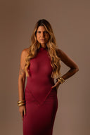 Vestido Longo Vinho - TYNA - foto 8