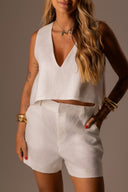 Short Linho Puro Off White - TYNA - foto 6