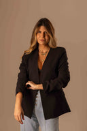 Blazer Sem Gola Preto - TYNA - foto 1