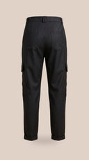 CALÇA BARRA ITALIANA COM BOLSOS PRETA