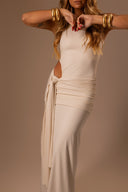 Vestido Longo Off White - TYNA - foto 4