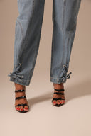 Calça Jeans Botões Frente com Amarração - TYNA - foto 3