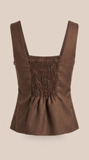 BLUSA ESTRUTURADA CAFÉ