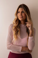 Blusa Rosa Gola Tule - TYNA - foto 1