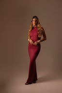 Vestido Longo Vinho - TYNA - foto 5