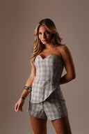 Conjunto Assimétrico Alfaiataria Xadrez - TYNA - foto 4
