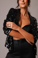 Blazer Paetês Preto - TYNA - foto 2