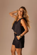 Short Linho Puro Preto - TYNA - foto 9