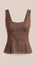 BLUSA ESTRUTURADA CAFÉ