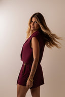 Colete Transpassado Burgundy - TYNA - foto 8