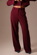 Calça Alfaiataria Vinho - TYNA - foto 1