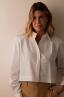 Camisa com Ombreira Branca - TYNA - foto 1