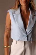 Blazer Colete Azul Sereno - TYNA - foto 1