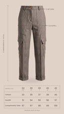 CALÇA BARRA ITALIANA COM BOLSOS XADREZ