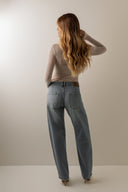 Calça Jeans Barrel Azul Médio - TYNA - foto 7