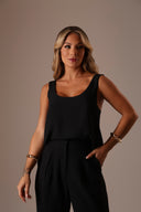 Blusa Decote U Cor Preta - TYNA - foto 2