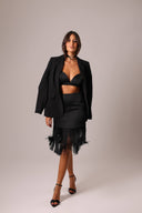 Blazer Alongado Alfaiataria Preto - TYNA - foto 3