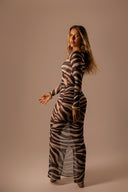 Vestido Tule Longo Zebra - TYNA - foto 5