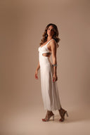 Vestido Off White Cut Out - TYNA - foto 5
