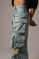 Calça Jeans Cargo Multibolsos Clara - TYNA - foto 4