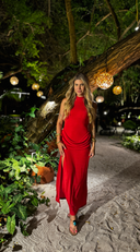 Vestido Vermelho Fenda - TYNA - foto 2