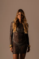Vestido Tule Curto Onça - TYNA - foto 2