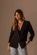 Blazer Sem Gola Preto - TYNA - foto 2
