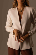 Blazer Sem Gola Off White - TYNA - foto 1