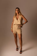 Blusa Linho Assimétrico Paçoca - TYNA - foto 10