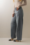 Calça Jeans Barrel Azul Médio - TYNA - foto 3