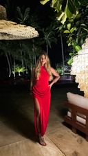 Vestido Vermelho Fenda - TYNA - foto 4