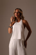 Conjunto Off White Crepe Patou - TYNA - foto 5