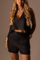 Short Linho Puro Preto - TYNA - foto 1