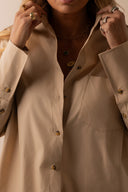 MAXI CAMISA ANA BEGE MACADAMIA